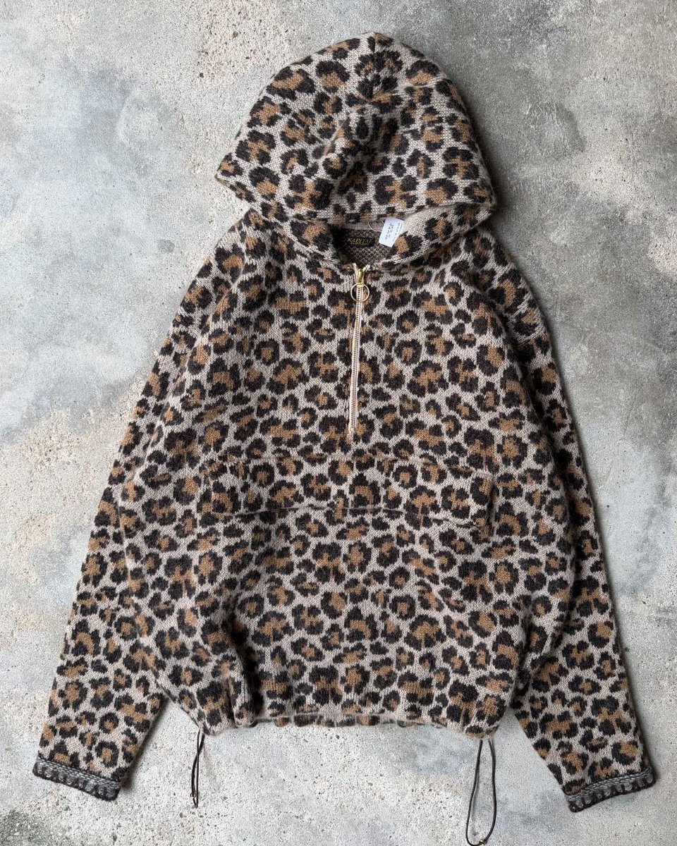 CojpGallery's tweet photo. Kapital 5G Leopard Print Mohair Knit Half Zip Anorak

#kapital #kapitaljapan #kapitalglobal https://t.co/lrUQn7OHtM