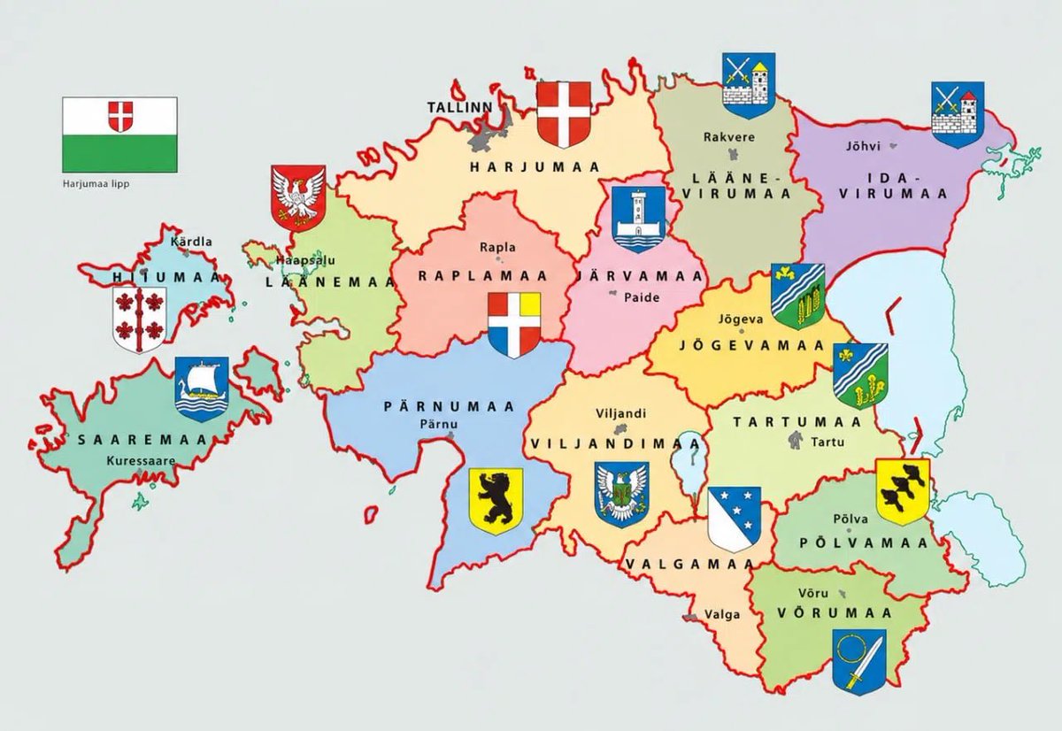 leon_elk's tweet photo. Kallas, the Estonian head of EU diplomacy, muses that it would be a good idea to split Russia into many small countries. I have an alternative proposal: to support a national liberation movement for the independence of Estonia’s counties. https://t.co/3CfzbYkE56