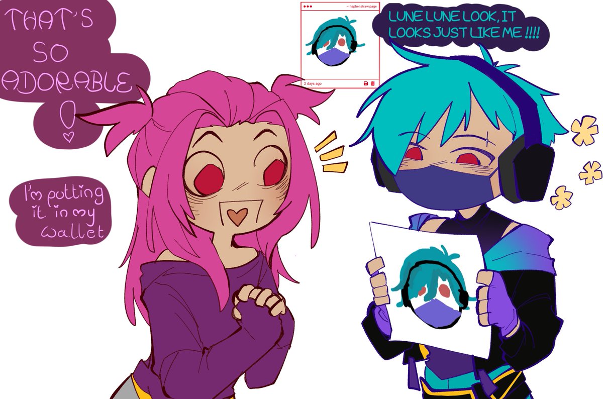 AskHEARTSTEEL's tweet photo. this was so cute. she did put it in her wallet after making a smaller print of it -a

#HEARTSTEEL #alune #aphelios #artoflegends https://t.co/4pGmVV0giH