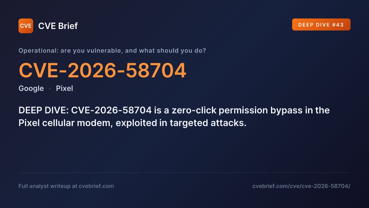 DailyCVEBrief's tweet photo. Full Deep Dive: am-I-vulnerable check, threat model, starter Sigma rule: https://t.co/ENFJpm8SHE https://t.co/iaSiFmeCKa