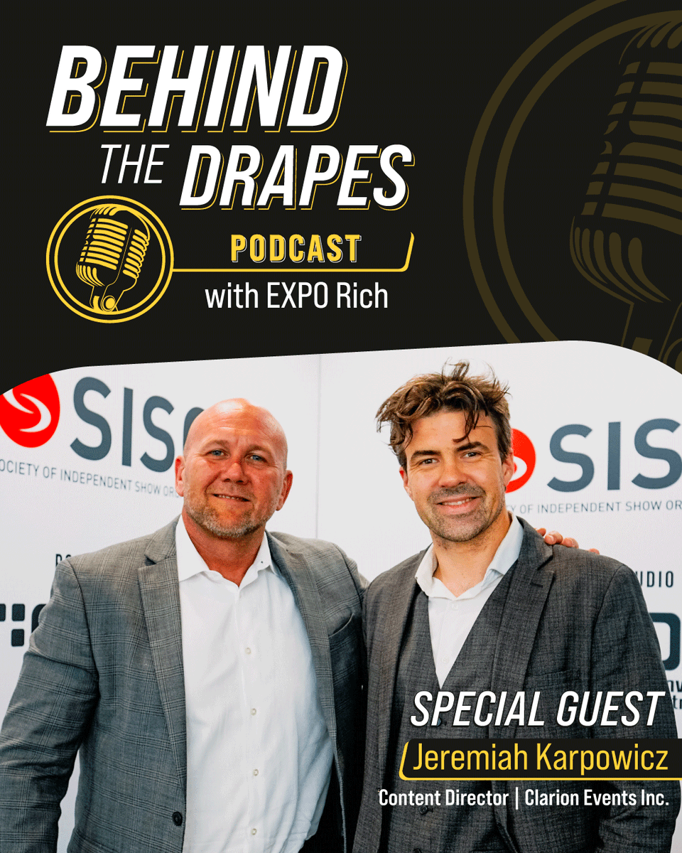 ExpoCCI's tweet photo. How do you keep an audience engaged beyond the showfloor?
For Jeremiah Karpowicz, Content Director at Clarion Events North America, great content is about creating conversations and connections.

🎧 Catch the full conversation with Expo Rich in the new episode. https://t.co/RIAMyzTQla