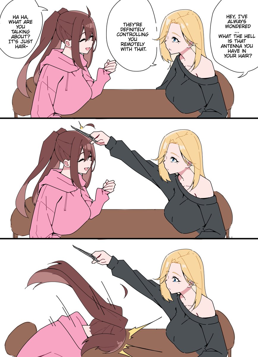 KuraidD's tweet photo. It's call ahoge ☝🤓 (1/2) https://t.co/h8kbKAm2II