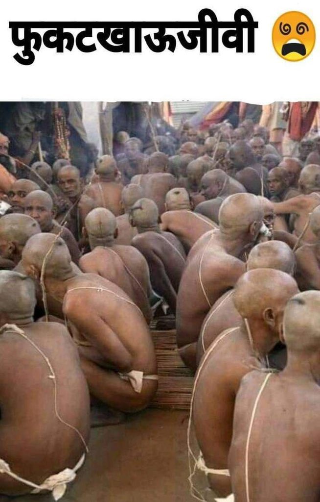 UmeshNak's tweet photo. @Truthafes @AarshNikunj @ambedkariteIND @narendramodi Yes these r Cow shit eaters Lindus &amp; Yehudi Pongas, Aka temple's beggars 😂Waiting for taking Dakshina from Lindu SC,ST &amp; OBCs inside our ancient Vihars which they have occupied Now so Called Temples 🤣 https://t.co/GjFE2DMmFk