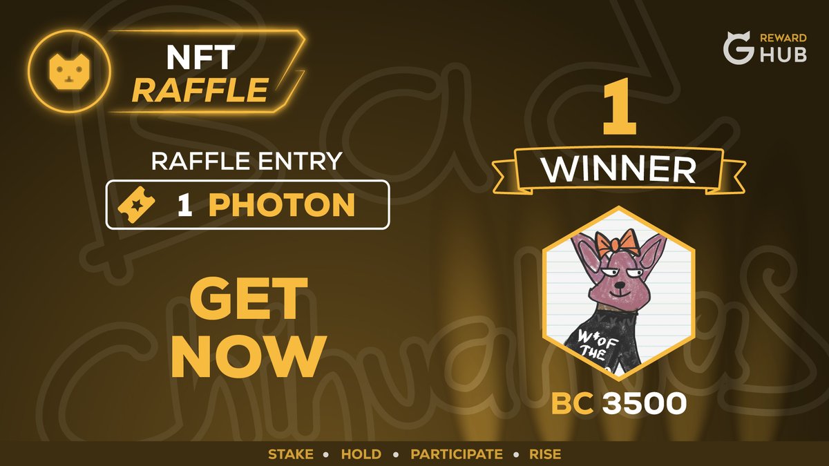 GataDaoZone's tweet photo. ✨ Meet the Bad Chihuahuas! 🐕

🎟️ 1 PHOTON = 1 entry for your chance to win a Bad Chihuahua. 🔥

🚀 Enter. Roll the dice. Get lucky.

🔗 https://t.co/CgUW6qZoul https://t.co/6HfSXm0SAI