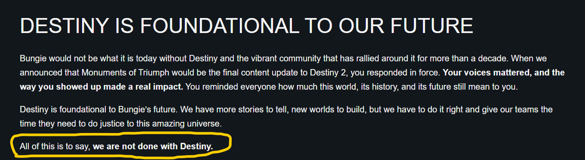 RickKackis's tweet photo. Oh my god it actually happened!

We did it.

Destiny Players have saved Destiny ❤️ https://t.co/wWWaindOQf