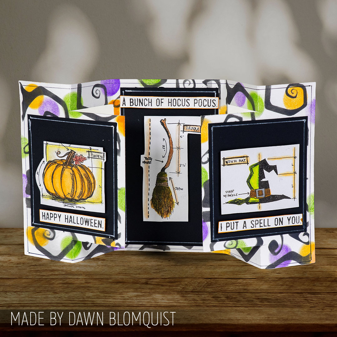 stampers_anon's tweet photo. ๐งโโ๏ธ๐ A little hocus pocus goes a long way! Spellbinding blueprints + spooky details come together in this dimensional Halloween creation made by our in-house maker Dawn B using @tim_holtz #mixedmedia set Blueprint Spells โจ๐ค
#halloweenstamps #hocuspocus #handmadecards https://t.co/ih9UWQs7Wj