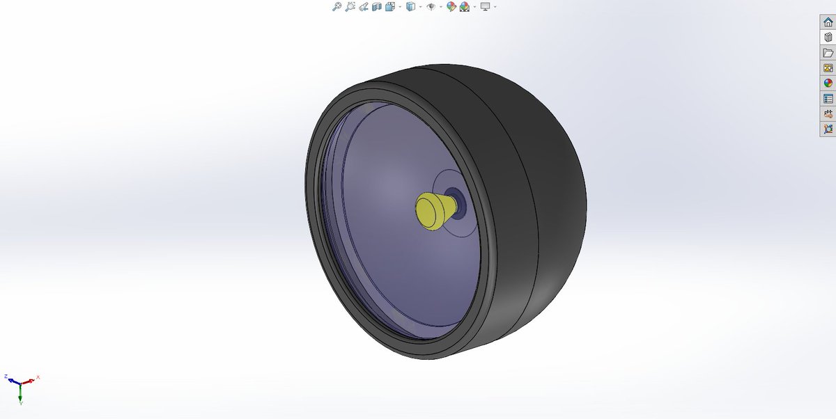 jreal102's tweet photo. Day 29/30 - SolidWorks Challenge ⚙️🔥

Today, I designed a tyre and rim in SolidWorks. I also assembled the tyre and rim with an axle, as well as worked on the front-light assembly.

Another day of learning, improving, and sharpening my 3D modelling skills. 

One more day to go! https://t.co/IIqr7KabA5