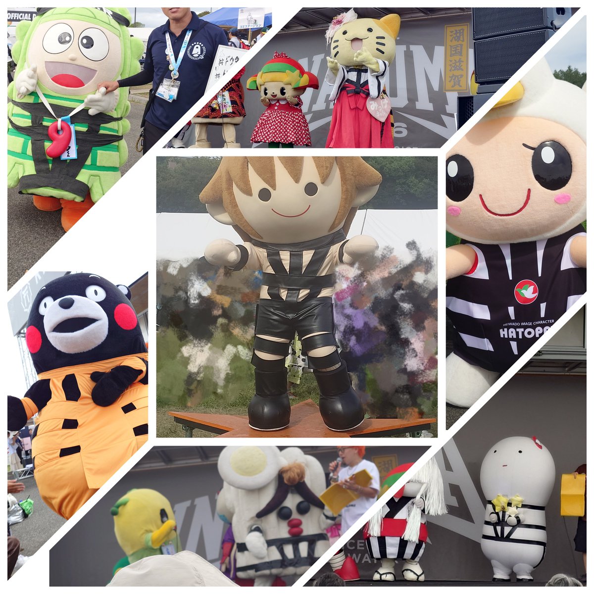 juriere's tweet photo. ゆるキャラたちのホトリミ大渋滞🤣🤣🤣 https://t.co/OdkCGP5mgz