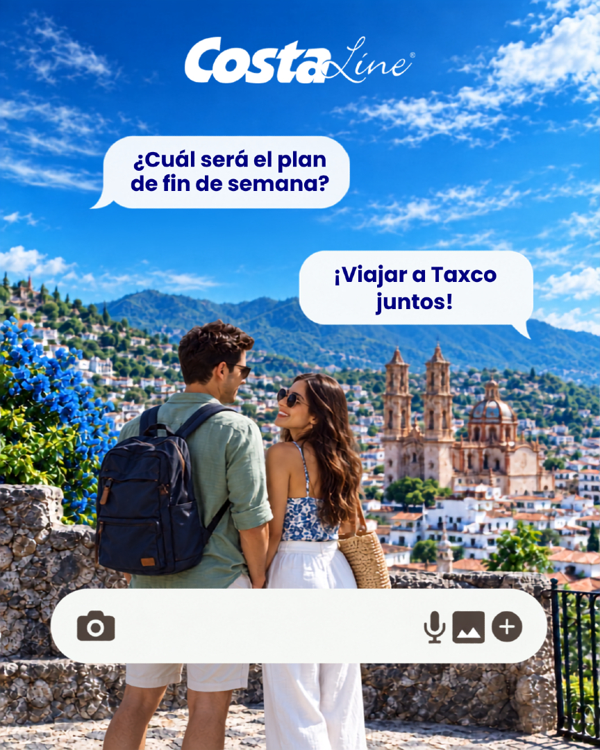 CostaLine_AERS's tweet photo. El plan ya está en el chat. 💬💙
Este fin de semana, escápate a Taxco y convierte ese “hay que ir” en un “ya vamos”. 🚌✨

#CostaLine #Taxco #PlanDeFinDeSemana #Escápate #ViajaJuntos https://t.co/hYdrBtQdl9