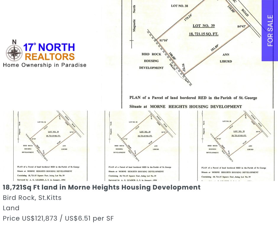17_DegreesNorth's tweet photo. Morne Heights Lot 39, Bird Rock – 18,721 sq. ft. with stunning coastal and Caribbean Sea views. Close to Basseterre and amenities.

Price: US$121,875 | EC$17.50/sq. ft.
More: https://t.co/uzcpspStju | 869-662-9259 https://t.co/v7iYPTz4I4