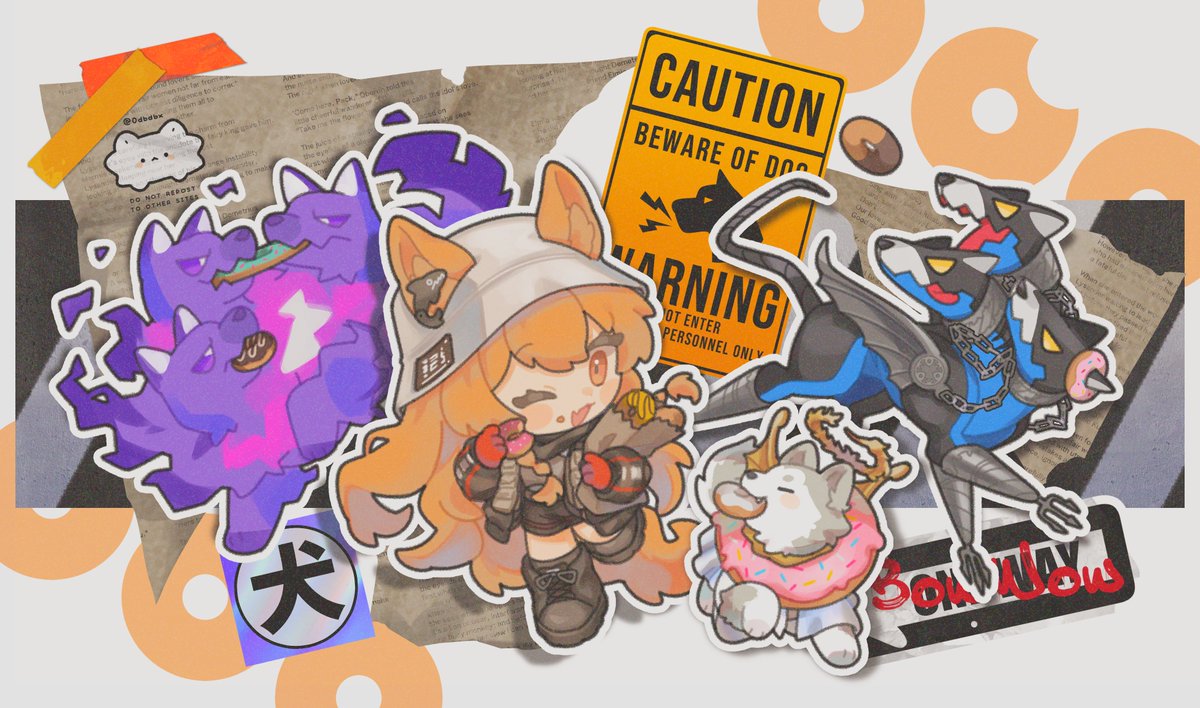 0dbdbx's tweet photo. わんちゃんず🍩🐶🐶🐶🍩
#アークナイツ #Arknightsㅤ https://t.co/gtJMfNf9N7