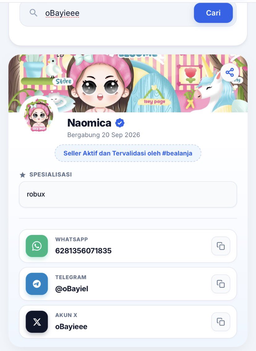 oBayieee's tweet photo. OMG UDAH TERDAFTAR DI SELLER TRUSTED BEALANJA 🤩🫶🏻 https://t.co/oOACsEX0Mj