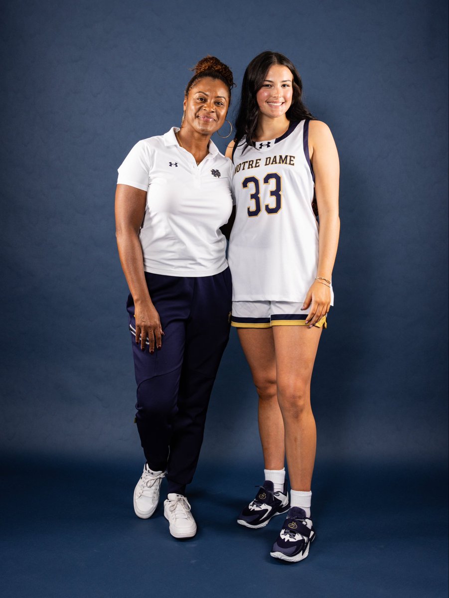 loren_macy's tweet photo. Go Irish☘️☘️☘️ #committed 

Thank you @IrishCoachIvey for this amazing opportunity and for believing in me! I am so grateful that I will get to represent Notre Dame Women’s Basketball alongside my sister and the rest of the girls! https://t.co/rSFN6EEipp