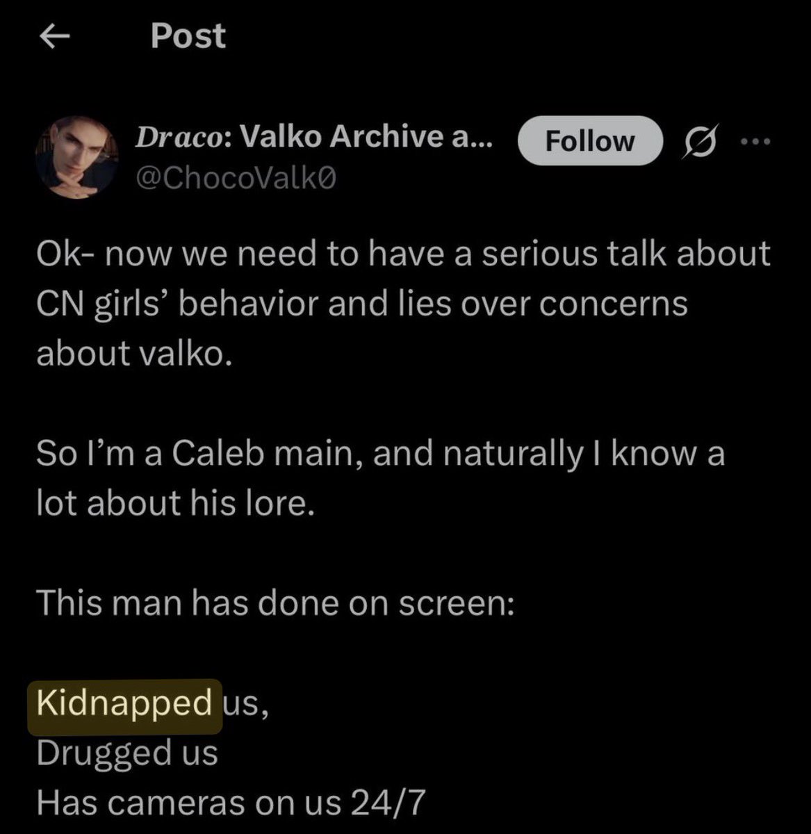 logitechk380_'s tweet photo. them: “caleb and valko are besties 🥺 paw patrol besties!”

also them: making fanart of someone popping a basketball in caleb’s solo, calling caleb “the face of a predator,” saying caleb should be deleted, saying caleb kidnapped MC and killed a child with cold eyes, calling caleb mains poor, and calling caleb mains incestuous sluts 

paw patrol besties shit from the butt 😹