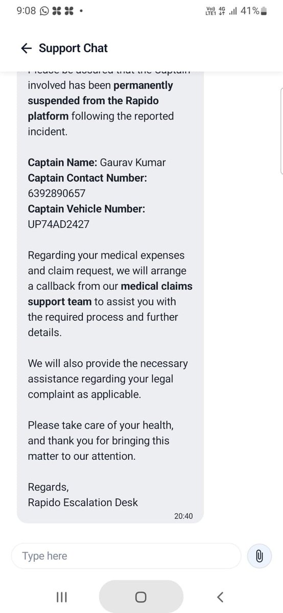 HalderPiyal's tweet photo. @RapidoCares @ghaziabadpolice
@Gzbtrafficpol @dm_ghaziabad @rapidoapp_
Plz respond to my daughter's case (Snigdha Halder), who has met with an accident due to ur Rapido drivers fault on 18th at Ghaziabad. She is a Student of Jaipuria Inst of Management, Ghaziabad.
See attachments https://t.co/3eb0IxyWlq