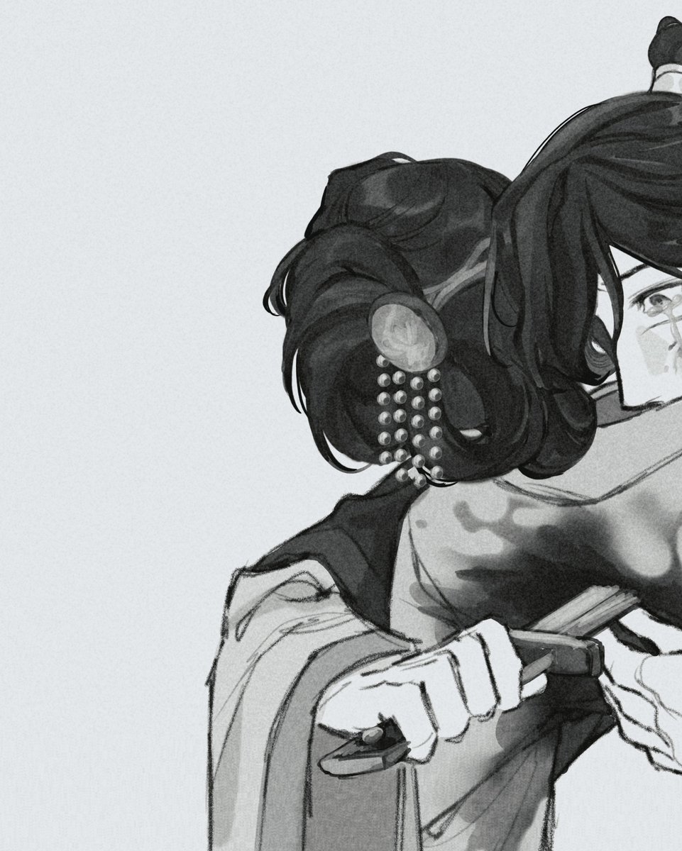 Korinthegay's tweet photo. "I seek to kill you with my own hands" as I said twisting the knife, with beads of tears fell along with your blood.
#jwqs #clearandmuddylossoflove #泾渭情殇 #JWWJ https://t.co/CJ8eZ3cSlQ