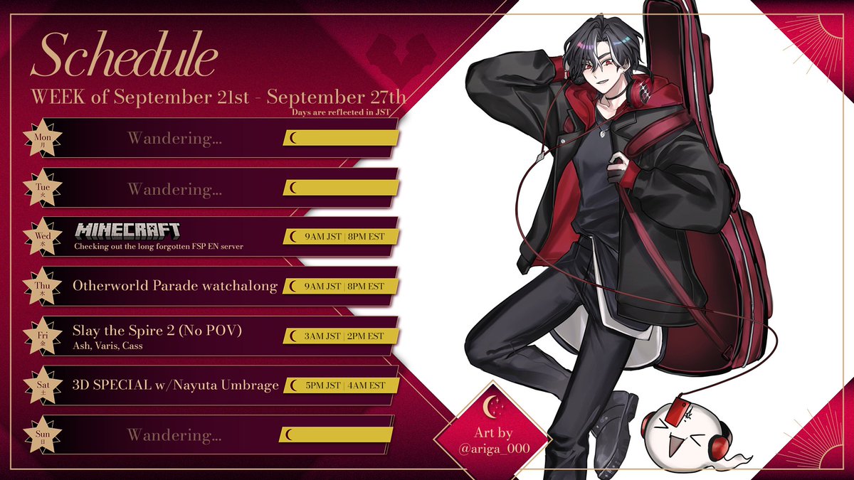 LucienLunaris's tweet photo. Schedule? woah, take a look, slowly coming back~ https://t.co/FndbPVmwsl