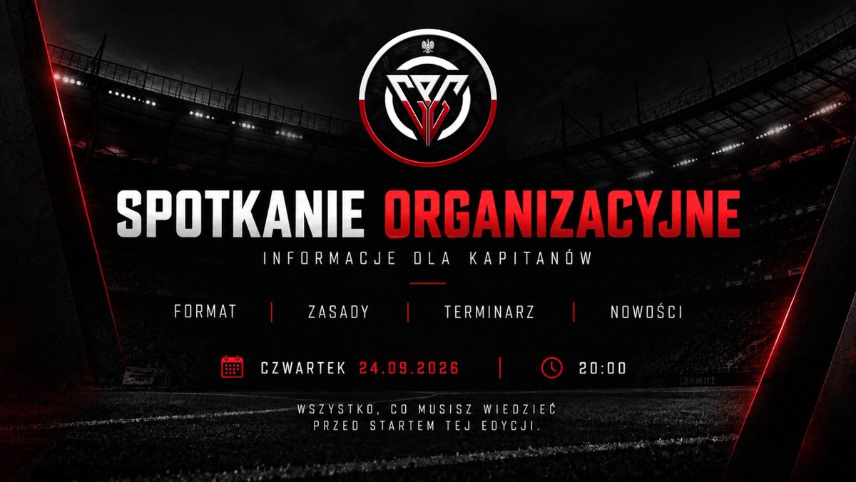 CPGPolska's tweet photo. SPOTKANIE ORGANIZACYJNE 
Kiedy: Czwartek, 24 września
Godzina: 20:00
Gdzie: ⁠https://t.co/DZcEi99HTN https://t.co/G8z3roN18e