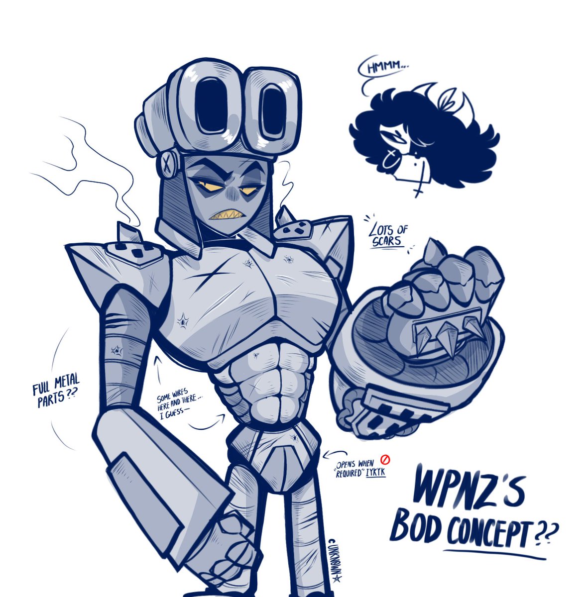 UnknownLemLem's tweet photo. • Sooo...for "research purposes" I had to force myself to come up with WPNZ's anatomy...had to mix lots of concepts I've seen and this came out— anyways, Puzzles is next—💥
•
•
• #MrWpnzNSFW ? #mrwpnznsfw #SMG4NSFW #suggestiveart ??? https://t.co/3X675tT153