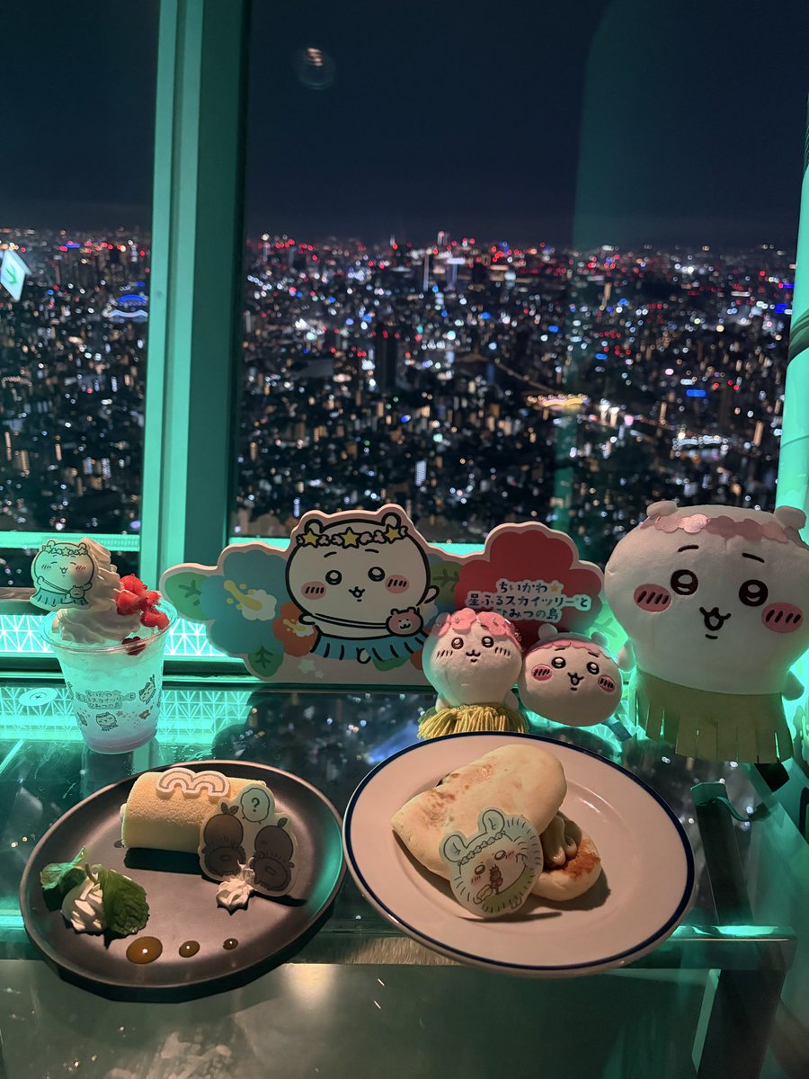 Marimaaaari0000's tweet photo. 9/5 ちいかわ☆星ふるスカイツリーとひみつの島
スカイツリーカフェのコラボメニュー、可愛くて美味しくて最高の空間でした🥰 https://t.co/D52TSjvsdJ