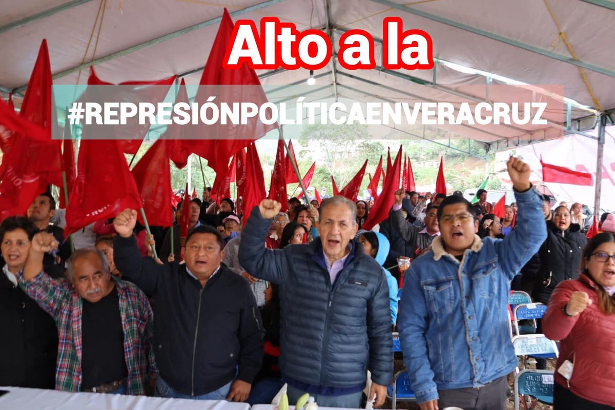 jcarrizales7's tweet photo. La soberbia del gobierno de Veracruz no les alcanzará.
Los antorchistas del país estamos listos para defender a los antorchistas veracruzanos.
#RepresiónPolíticaEnVeracruz https://t.co/3OAOmYXem4