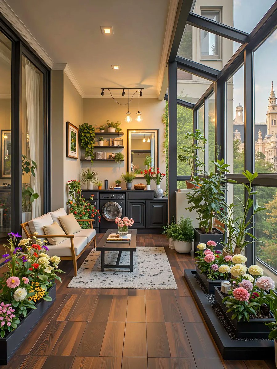 aurearch's tweet photo. Nature therapy indoors: The most peaceful union of greenery, sunlight, and wood. https://t.co/53lEFtJIPY