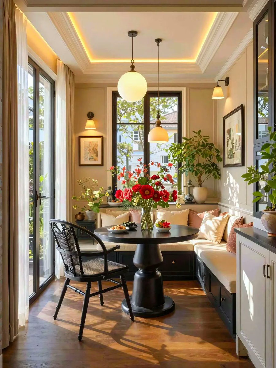 aurearch's tweet photo. Nature therapy indoors: The most peaceful union of greenery, sunlight, and wood. https://t.co/53lEFtJIPY