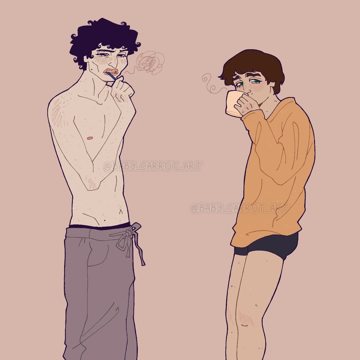 baby_carrot_art's tweet photo. A lazy morning :') I can't stop drawing sorry
#byler #mikewheeler #willbyers https://t.co/c9sDtMZIj9
