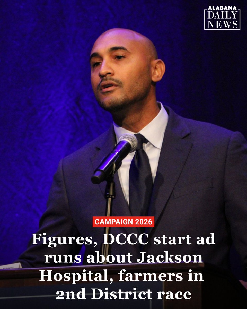 ALDailyNews's tweet photo. The two 30-second ads were paid for by the Democratic Congressional Campaign Committee, U.S. House Democrats’ fundraising arm, and Figures’ campaign committee.
#Alabama #ALPolitics https://t.co/P0ehDp1W9l