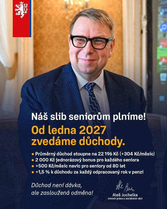 ZkV62's tweet photo. Juchů!
V lednu dostanu 300,- + 2.000,- Kč.

Juchů?
Leda hovno.

Důchodci nikdy nebyli bohatší, než jsou v této dekádě, a když říkám nikdy, myslím tím NIKDY.
Inflace nás jako jediné finančně nezasáhla.

A přesto, kurva, se na nás vyplýtvá +/- 6.000.000.000,- Kč.

Vláda je debil. https://t.co/ampGxla0Tg