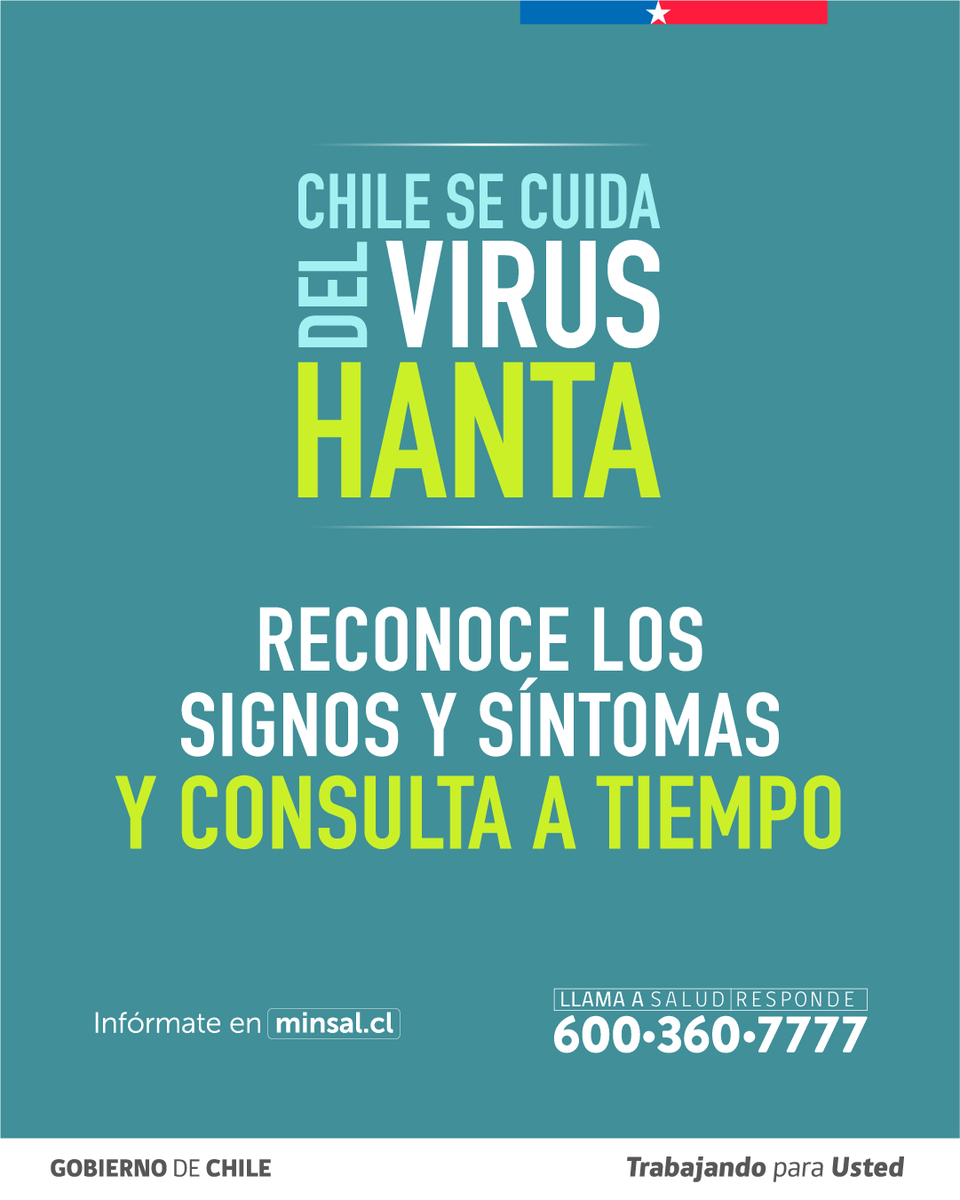 ministeriosalud's tweet photo. ¡Reconoce los signos y síntomas del Hanta, y consulta a tiempo!

Recuerda que los síntoma podrían aparecer dentro de 6 semanas posteriores a la exposición el roedor. https://t.co/Ickqu8MqKh