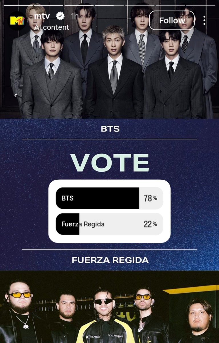 hoolignyvanill's tweet photo. vote for BTS on MTV’s Instagram story

🖇️: https://t.co/Sss0gzhPrD https://t.co/GD0OYdtjuE