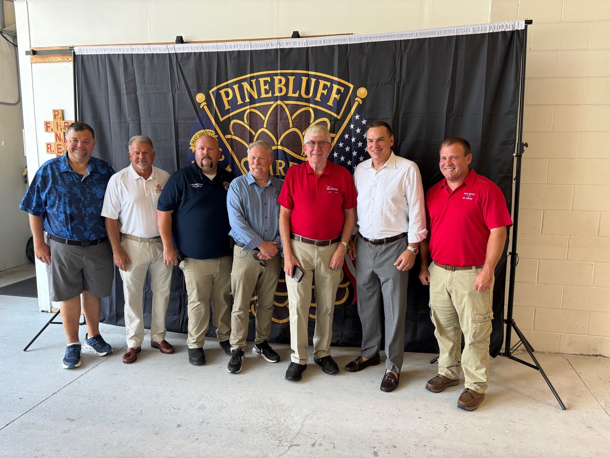 RepRichHudson's tweet photo. I was proud to join Pinebluff Fire and Rescue yesterday as they celebrated their 100 year anniversary.

Congratulations to Chief Richardson and this entire department on this amazing accomplishment! https://t.co/lvFK5Uaazo