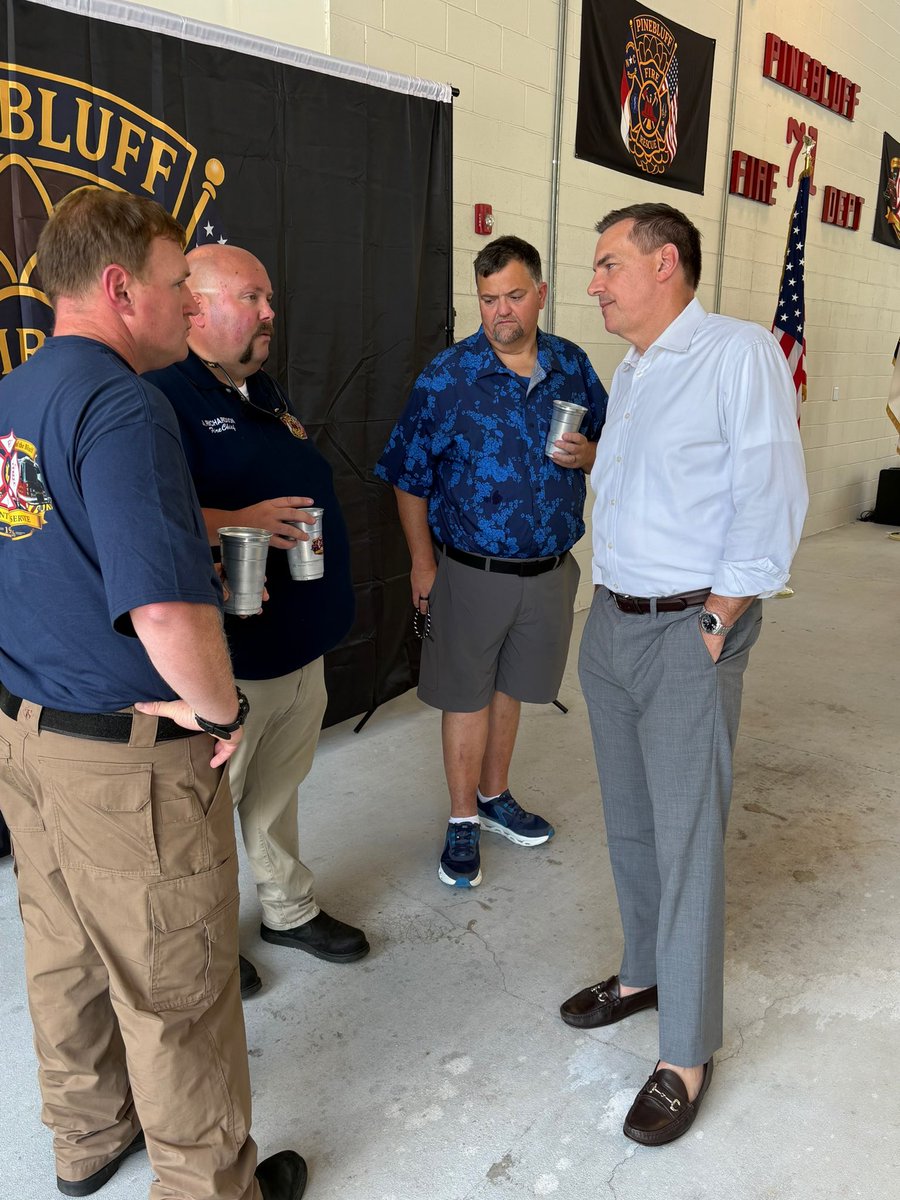 RepRichHudson's tweet photo. I was proud to join Pinebluff Fire and Rescue yesterday as they celebrated their 100 year anniversary.

Congratulations to Chief Richardson and this entire department on this amazing accomplishment! https://t.co/lvFK5Uaazo