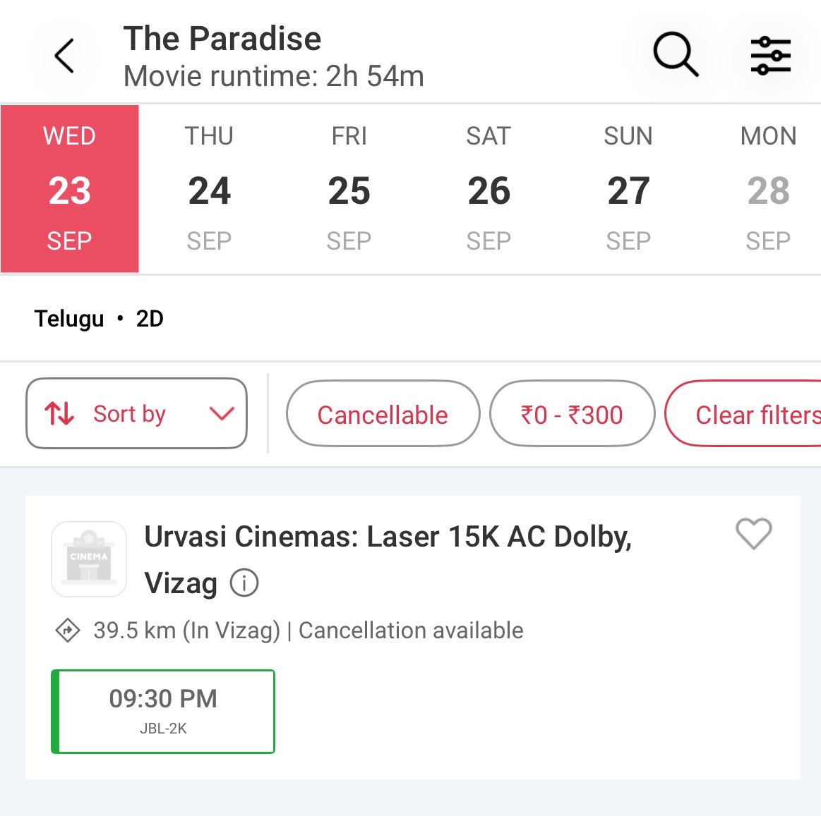 TheParadiseOfcl's tweet photo. #Theparadise

Vizag | Urvasi Theatre
Premiere Show 
Bookings Opened Now 🎟️ https://t.co/s6bFTQeKBk