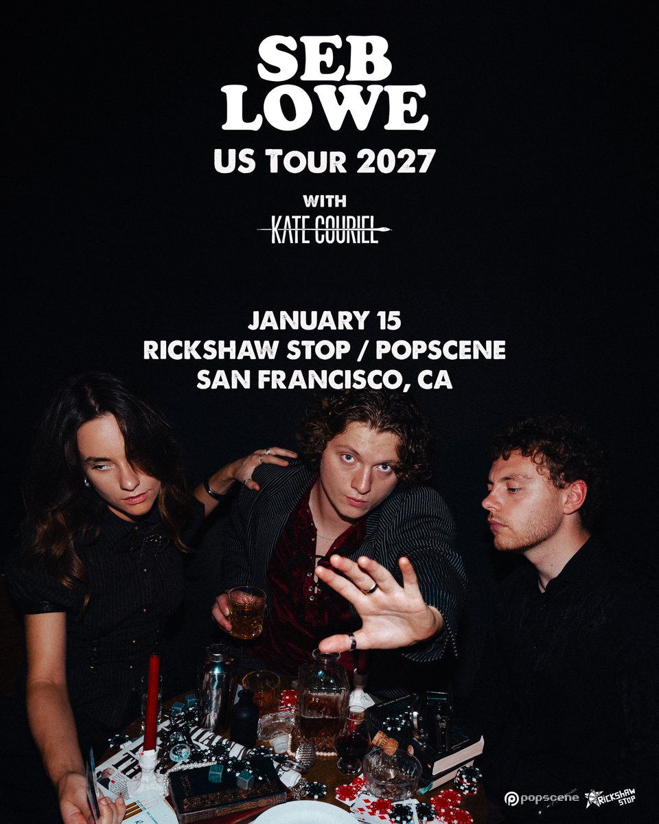 popsceneSF's tweet photo. NEW POPSCENE SHOW JUST ANNOUNCED 🚨

From Manchester, England, The SF debut of British folk-punks...

SEB LOWE 🇬🇧🇬🇧🇬🇧
Friday, 1/15
@rickshawstopsf 

Support from Kate Couriel

@Seb_lowe_music 

ON SALE FRIDAY, 9/25 AT 10AM! 🎟️

https://t.co/9BTbQ76ta8 https://t.co/pLo8LVtKXN