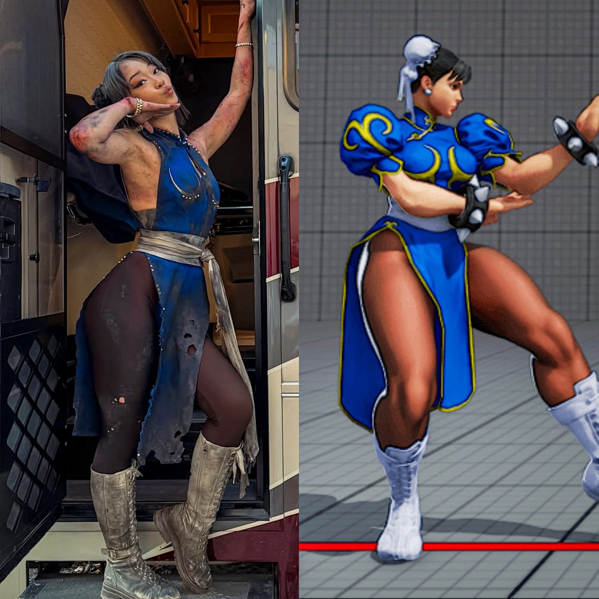 ashotmagazine's tweet photo. Callina Liang as Chun-Li on the set of the live-action ‘STREET FIGHTER’ movie. https://t.co/h0s55JnML6