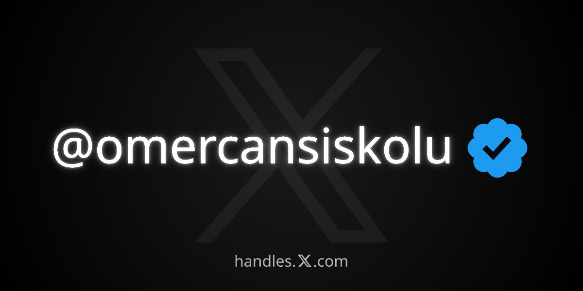 omercansiskolu's tweet photo. I just got @omercansiskolu from the X Handle Marketplace! Get your own at https://t.co/wiySYEgGS0 https://t.co/nFa4wTjqsC