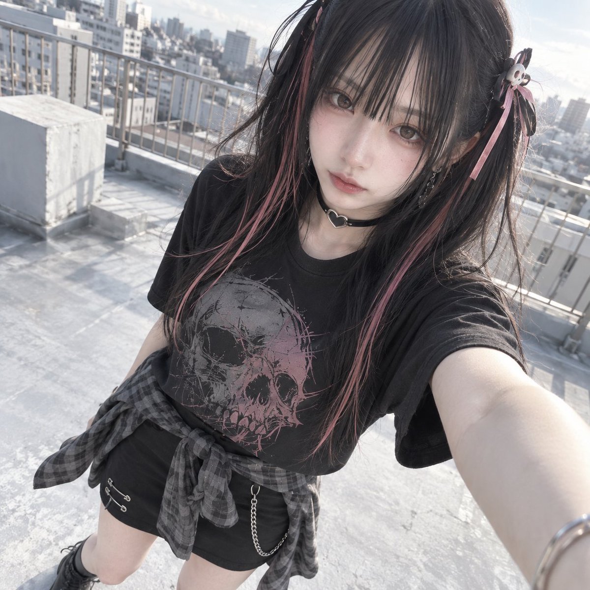 ribbon_kuro's tweet photo. 屋上、ちょっとまぶしい。
近づきすぎ？

#AI美女 #AIart #AIphoto https://t.co/HUjaT5nhan
