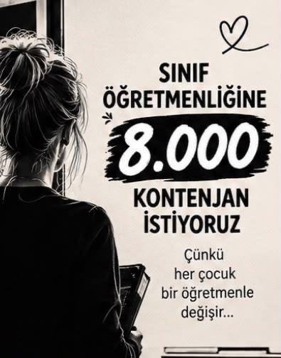 nazliisliyen's tweet photo. Göreve başlamak için sabırsızlanan binlerce mezun sınıf öğretmeniyiz. Eğitimin omurgası olan branşımız için 8 bin atama müjdesini umutla bekliyoruz.
#UcretliDegilSinifOgretmeniAta @RTErdogan @memetsimsek @Yusuf__Tekin @tcmeb https://t.co/xX0L3iqRfX