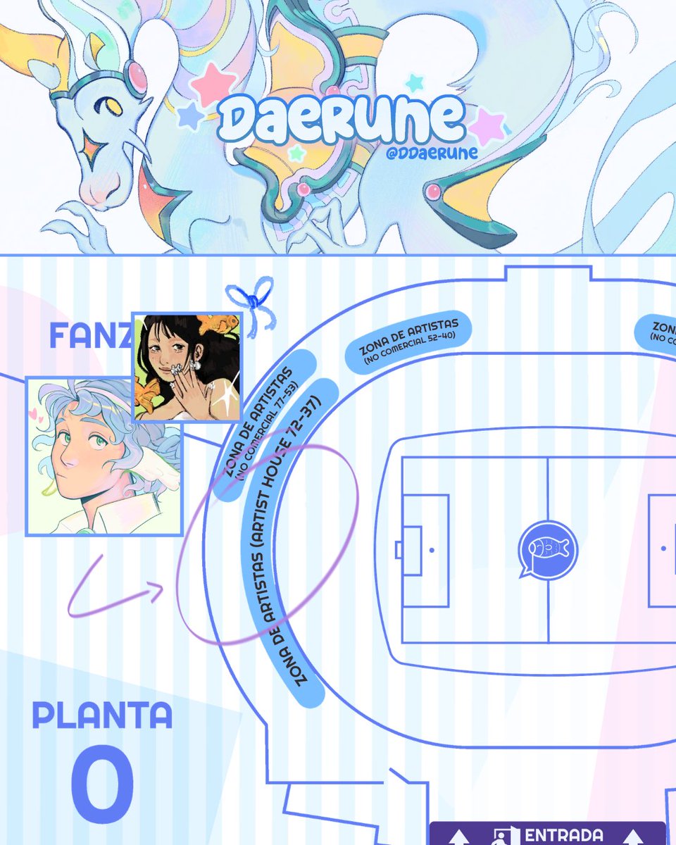 ddaerune's tweet photo. @JW_Arte Hola!! Soy Carla y estaré este finde junto a @ventibesito en la Japan🩵 Estaremos en AH 65, allí nos vemos!!!! https://t.co/phCQUyS1Po
