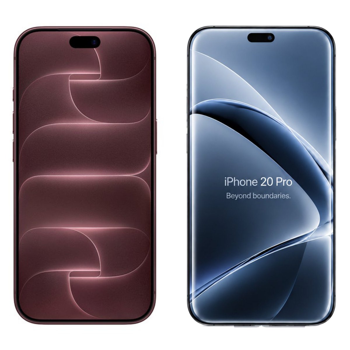 KotaTech7's tweet photo. 🚨 APPLE… REALLY? THE iPHONE 20 IS GOING FULL ANDROID! 😳📱

If these latest leaks are accurate, Apple’s 20th-anniversary iPhone could feature a borderless quad-curved display — and honestly, the design is giving serious Honor vibes. 👀

🔥 THE LEAKED DESIGN
• 📱 Quad-curved glass on all four sides
• ✨ Near-borderless, “all-glass” look
• 🕳️ Much smaller front cutout reportedly being tested
• 📏 iPhone 20 Pro could reach 6.41"
• 🎉 Major redesign planned for Apple’s 20th anniversary

The interesting part is that Apple’s approach reportedly uses very subtle micro-curves, rather than the aggressive curved displays seen on older Android phones. 

Still, this is early prototype/leak territory, so the final design could change before the expected 2027 launch. 

**But honestly… Apple making a quad-curved iPhone feels wild. 😭🔥**