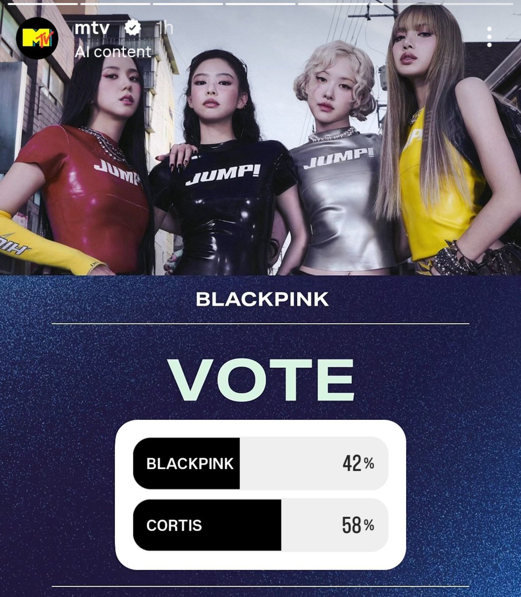 BBU_BLACKPINK's tweet photo. The voting for MTV VMAs “BEST GROUP” has started! Visit MTV IG story and VOTE for #BLACKPINK!

We are currently losing in this round, kindly share the link to all your friends, family and everyone you know to vote for @BLACKPINK. Lets win this!

🔗https://t.co/JY74fh4RsL https://t.co/q8yzmr0X1v