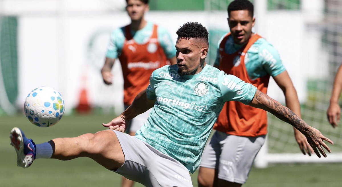 golsdobrasil1's tweet photo. 🚨 Palmeiras trabalha para ter Paulinho de volta já no primeiro jogo após a Data Fifa.

O planejamento é que o atacante esteja à disposição contra o Bahia, no dia 8 de outubro, e possa participar da reta final da temporada. Paulinho se recupera de uma lesão no tendão do músculo adutor longo da perna direita. 

🗞️ ESPN
📸 Cesar Greco/Palmeiras