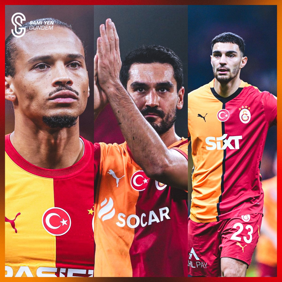 samiyengundem's tweet photo. Galatasaray; Leroy Sane, İlkay Gündoğan ve Kaan Ayhan’a teklif gelirse sorun çıkarmayacak. (Mehmet Özcan) https://t.co/skxuP9NdEh