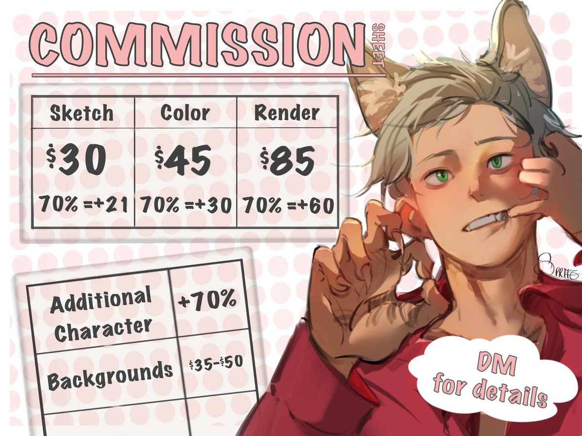 Spritzfly's tweet photo. @Jojo_VA_ Haii I'd love to work on something for you!❤️ Just dm for details https://t.co/Wh1A74iMZt