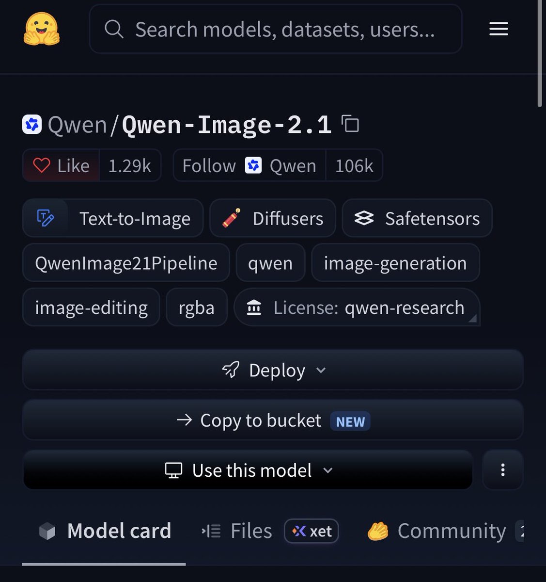 HuggingModels's tweet photo. 🚨Good news: Qwen-image-2.1 is now out, and it’s surprisingly good.

Check it out: https://t.co/DwH1F2r4bY https://t.co/VTKHhTgrmF