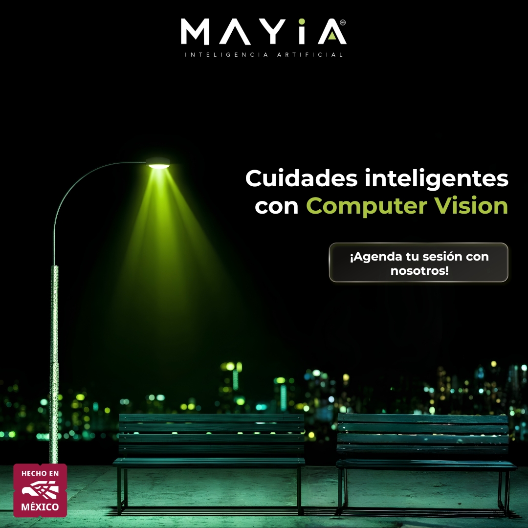 MAYIA_IA's tweet photo. Con Computer Vision, convertimos cámaras en sistemas capaces de analizar lo que sucede en tiempo real, detectar eventos, identificar patrones y generar información para tomar mejores decisiones.

Empieza hoy la transformación inteligente de tu ciudad. 
WhatsApp: +52 55 5331 5526 https://t.co/Zolcc5bKfh