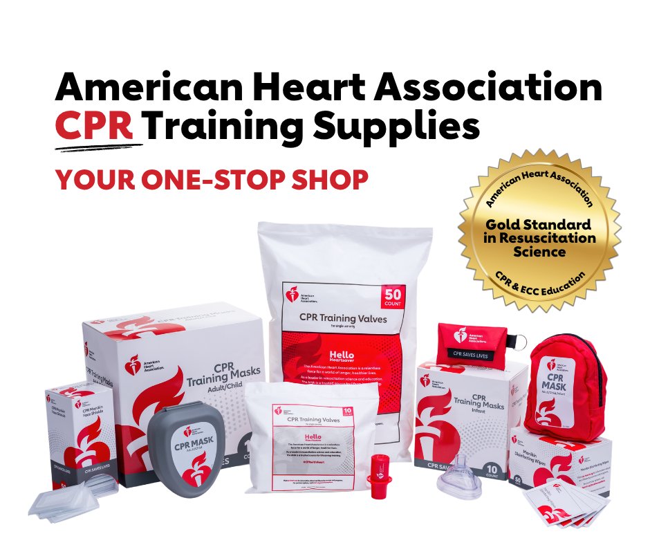 HeartCPR's tweet photo. The American Heart Association sets the standard in resuscitation science and education—trust us for the very best in lifesaving CPR training. 

Get top-quality, affordable CPR Training Supplies today! Learn more: https://t.co/m2HmIL7ap0 

#CPRwithHeart https://t.co/EFS54iBjG7