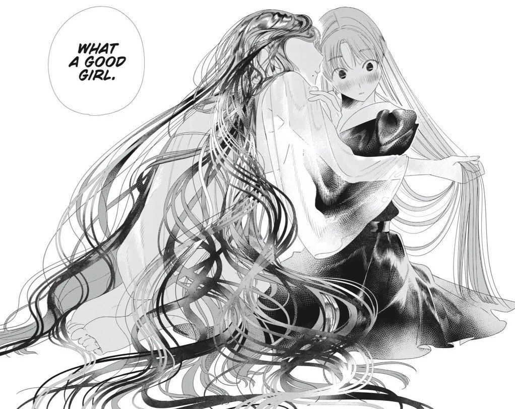 baiyhe's tweet photo. gently unbraid her hair so she can freely run her fingers through the strands and calls her a good girl god i love women https://t.co/mrXsktf7Fo
